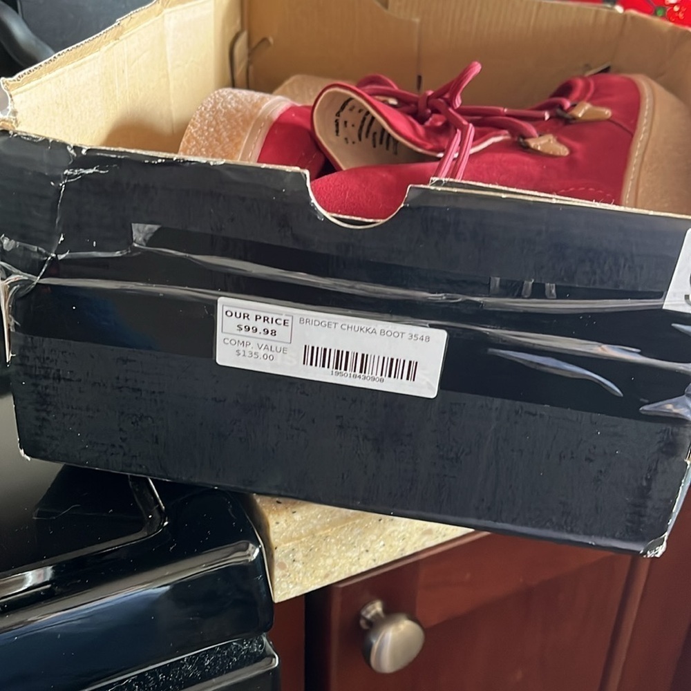 Hush Puppies Red Ankle Boots - Picture 12 of 15